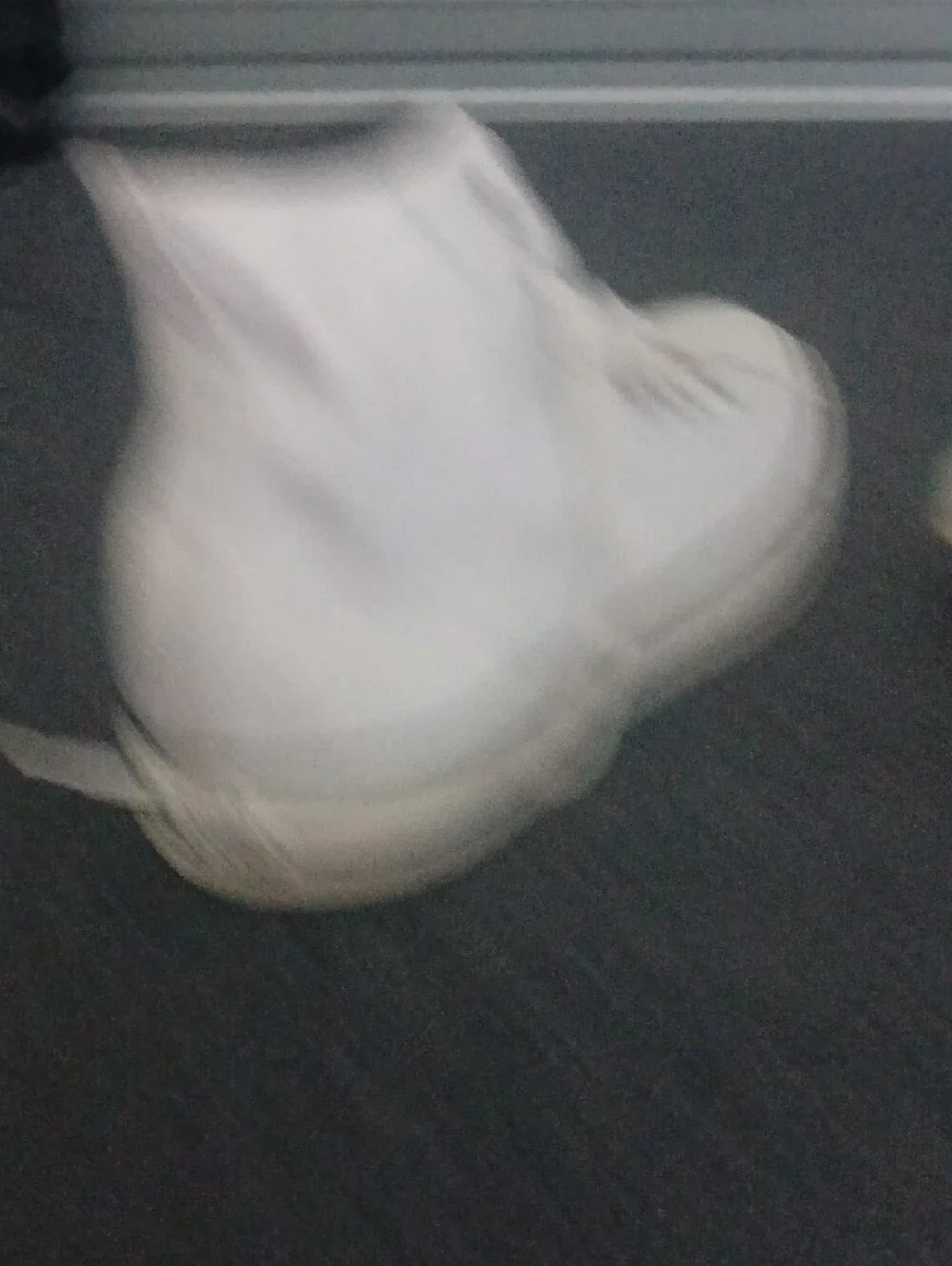 Converse White High Top Sneakers with Blue Star - Picture 6 of 8